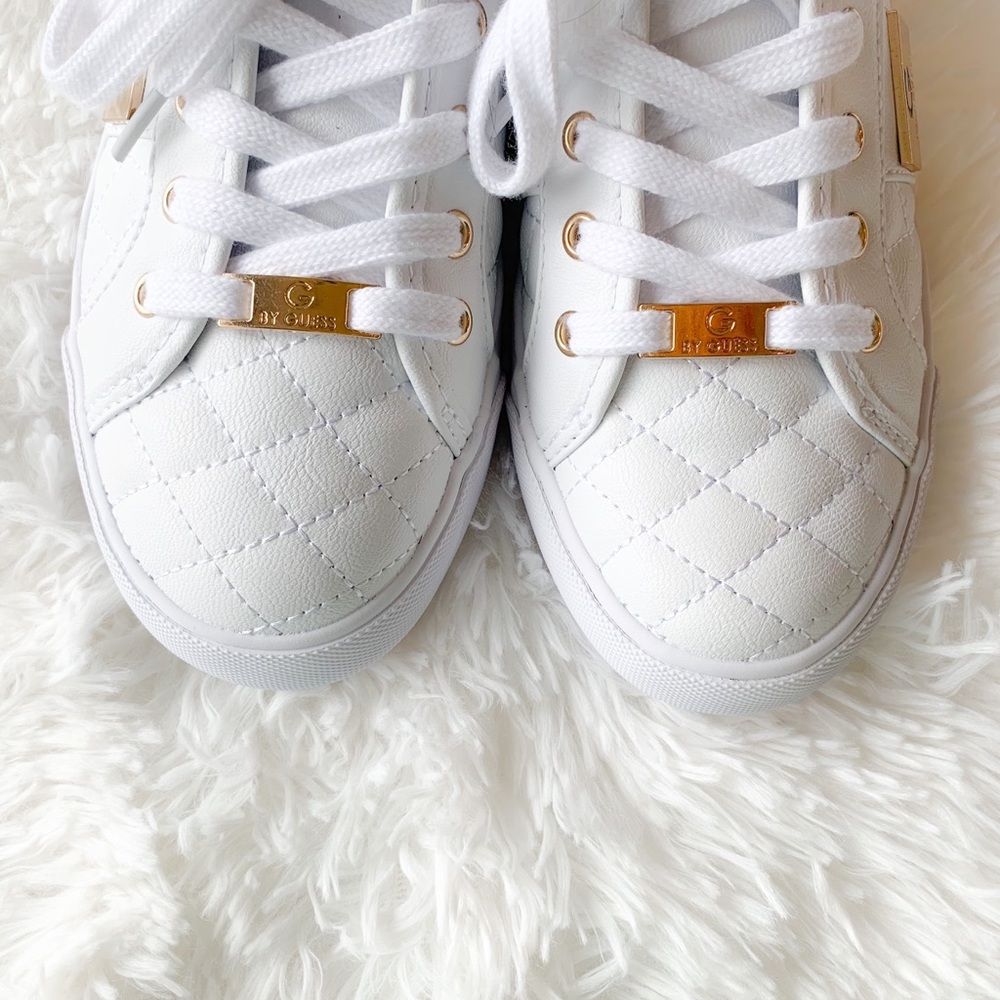 NIB Omerica Quilted Faux-Leather Logo Plaque Shoes